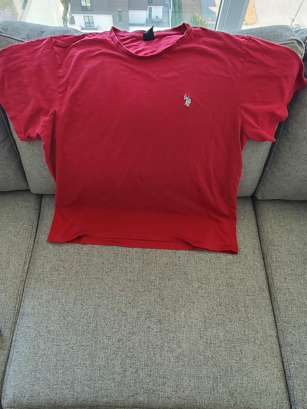 U.S. Polo Assn. Red Short Sleeve Crew Tee with Chest Logo